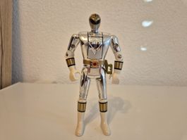 Power Rangers Metallic Silver Tommy Flip Head Figure 1993