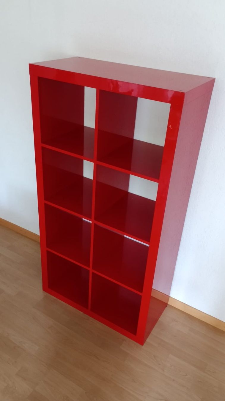 Ikea Scaffali: KALLAX Regal, rot, 8 Fächer – Usato da Wiesendangen venduto da faborum 2
