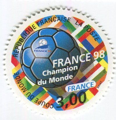 Tutti i francobolli: Briefmarke "Fussball". Frankreich – Nuovo e nell'imballaggio originale da Basel venduto da Butsch5