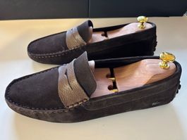 Lacoste - Mocassins en daim - Marron - 43