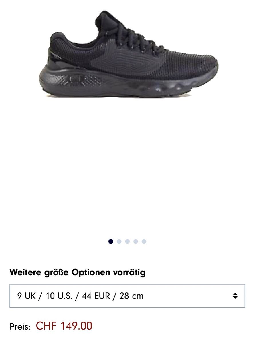 Under Armour Scarpe da uomo: Under Armour Charged Vantage – Usato da Zollikofen venduto da AureusManus 2