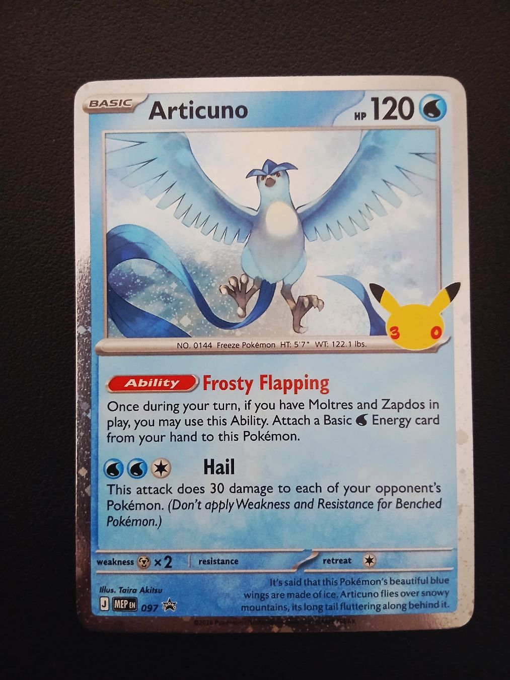 Articuno Moltres Zapdos Pokémon 30th Celebration Englisch (Neuf (Voir ...