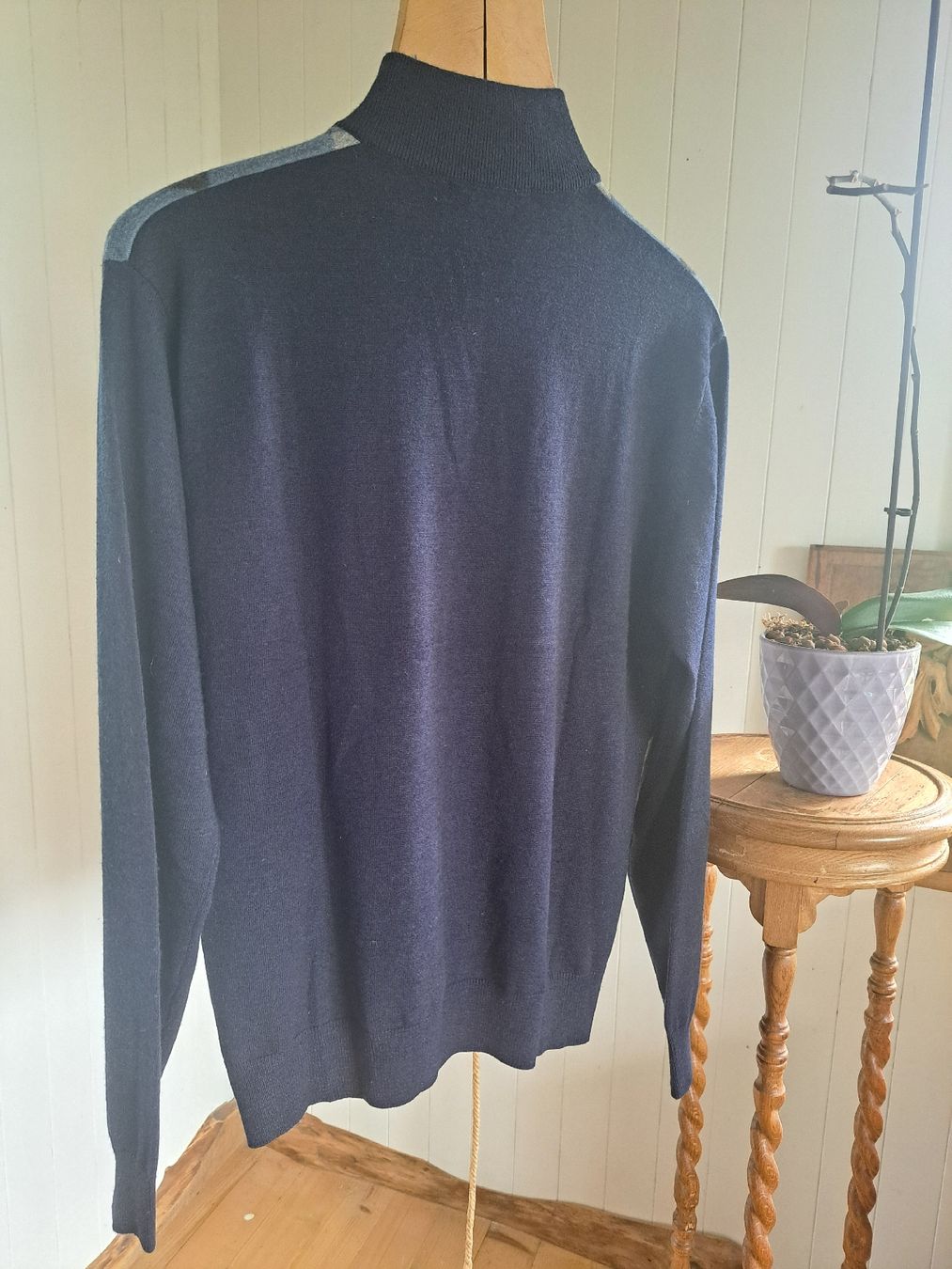 Pullover & Sweatshirts: NEW SENSATION Herren Troyer Pullover XL ¼ Zip Wollpulli – Gebraucht aus Mollis von Fauchi99 4