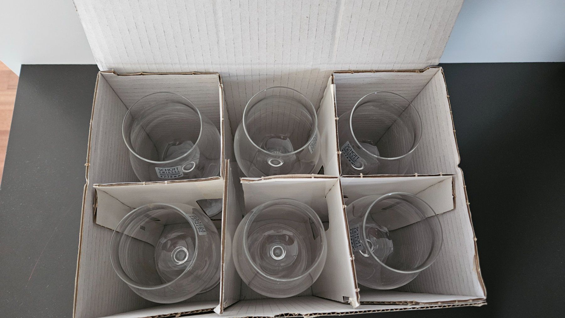 Zwiesel Bicchieri: 12 Süsswein-Gläser Schott Zwiesel – Nuovo e nell'imballaggio originale da Seengen venduto da babawid 3