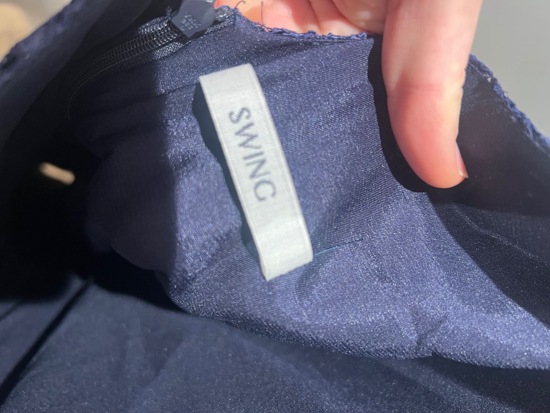 Vestiti: Swing Abendkleid/Cocktailkleid, Dunkelblau! – Usato da Zollikon venduto da Jekled 2