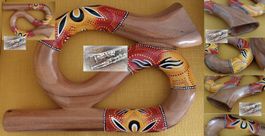 Monky5 - S Didgeridoo Mahagoni/Aboriginalmuster + Tasche