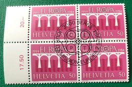 4 er Block Nr. 708 mit ETStempel Bern   