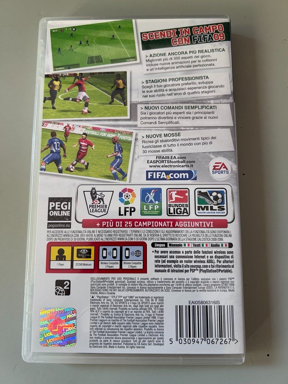 Sony Giochi: FIFA 09 per PlayStation Portable – Usato da Giubiasco venduto da LorisVale 1