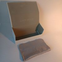 BRILLENETUI von ANDY WOLF. 4 x Stück. Weiss. Neu.