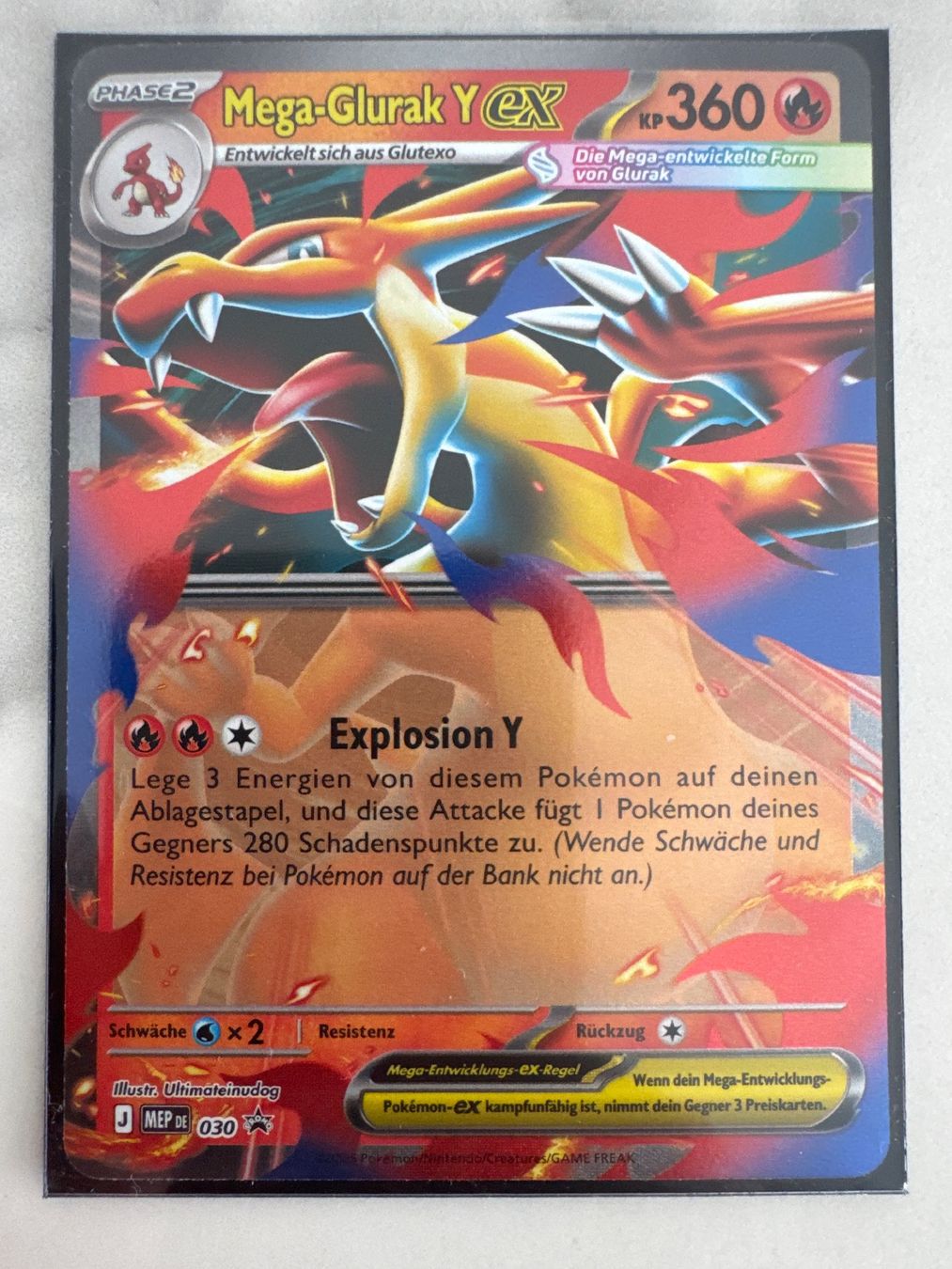 Pokémon Carte collezionabili: Mega Glurak Y ex MEP030 DE - Mega Tin Promo – Nuovo (secondo la descrizione) da Wil SG venduto da Prof.Eich