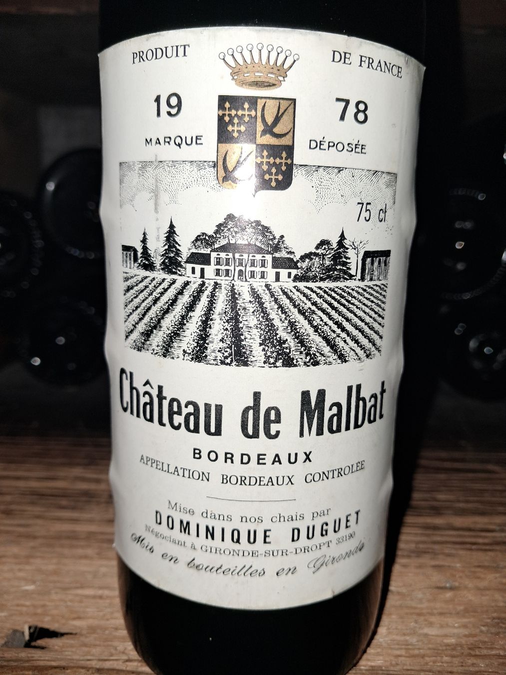 Vino: Château de Malbat Bordeaux 1978 – Nuovo e nell'imballaggio originale da Le locle venduto da juliensaran 1