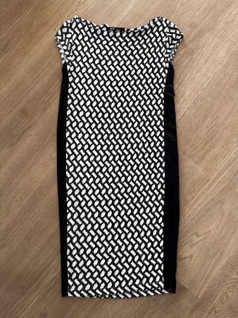 Rostfrei Kleid, Gr. 36, Sommerkleid, Schwarz/Weiss Muster