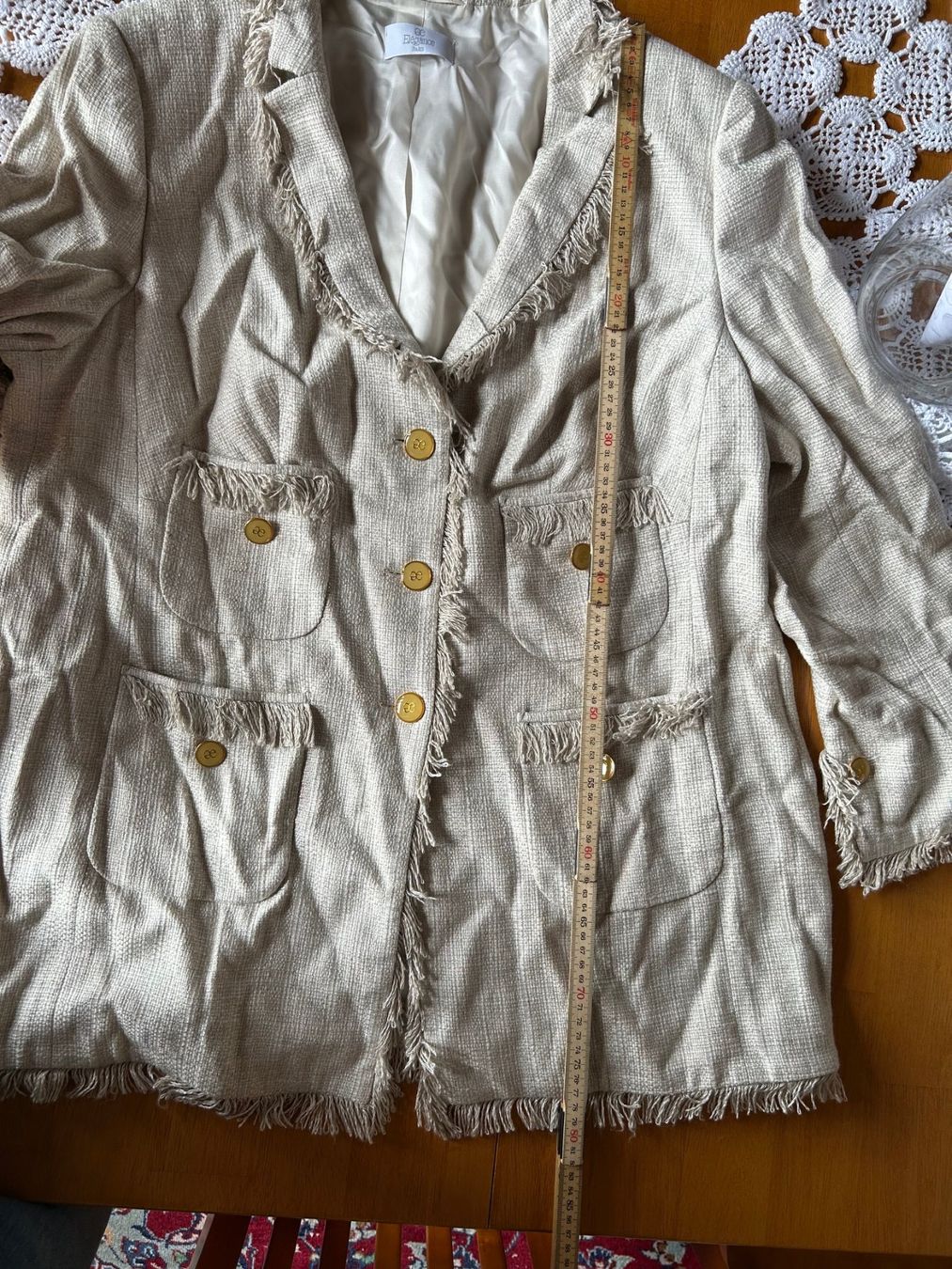 Giacche: Beige Jacke blazer beige taille 48 – Usato da Athenaz (Avusy) venduto da Kurtzuegg 3
