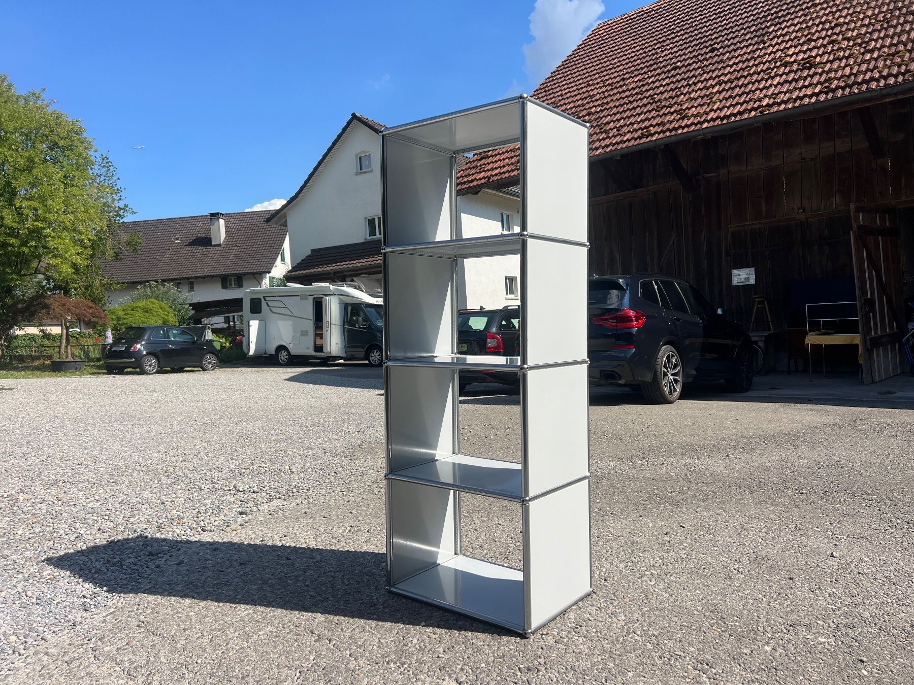 USM Scaffali: USM Haller Highboard - 4 Etagen Weiss – Usato da Otelfingen venduto da Yossi-68 3
