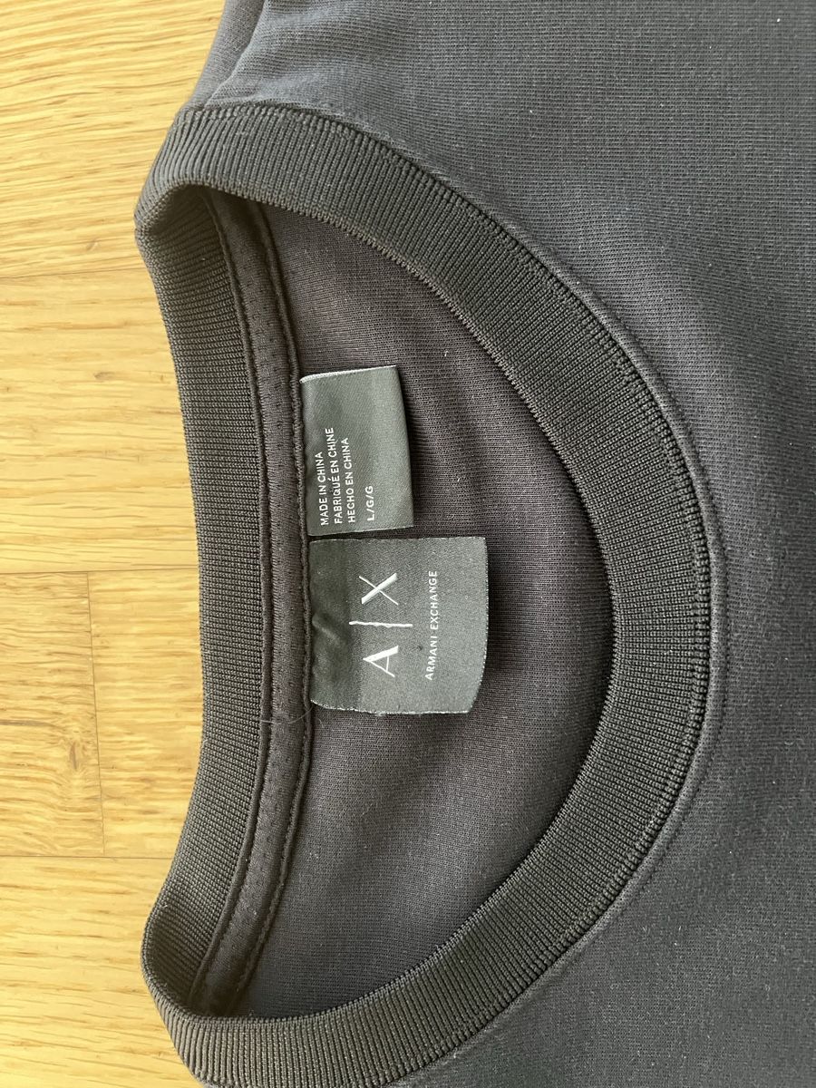 Pullover & Sweatshirts: Pullover Armani Exchange schwarz Groesse L guter Zustand – Gebraucht aus Bettlach von Tradenet100 1