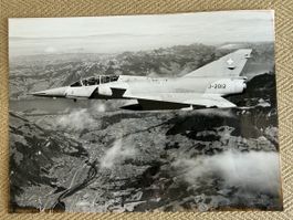 Fotografie Flugzeug Mirage III DS Schweizer Armee 1995