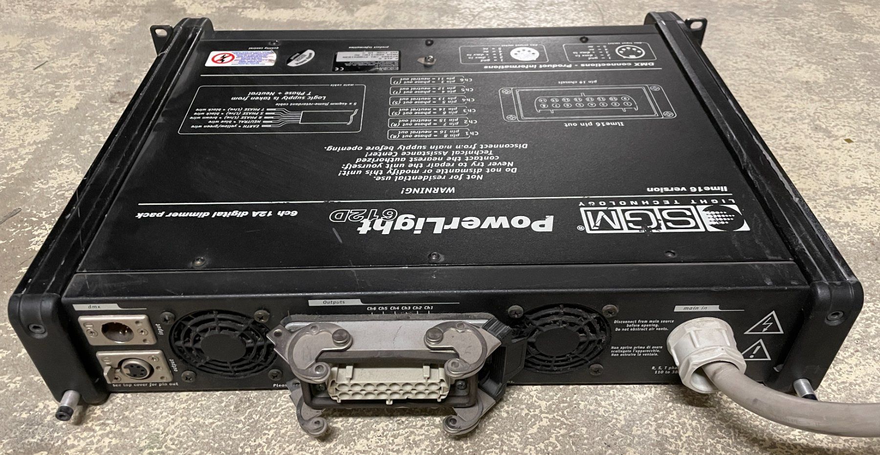 Console di mixaggio: Dimmer SGM Powerlight 612D Harting – Usato da Bülach venduto da Ruedimax 3