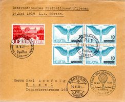 FLUGPOST LANDESAUSTELLUNG 1939 SAUBER GESTEMPELT - F562