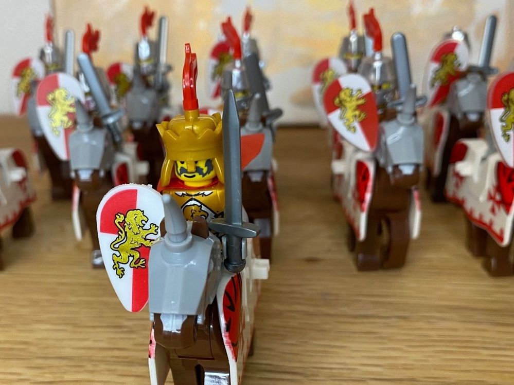 11 coole Löwen - Ritter inkl. Pferde für Lego | Bausteine | (Neu und ...