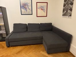 IKEA FRIHETEN Eckbettsofa – Dunkelgrau