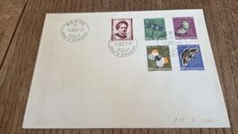 1951 Pro Juventute FDC Blanco Kuvert