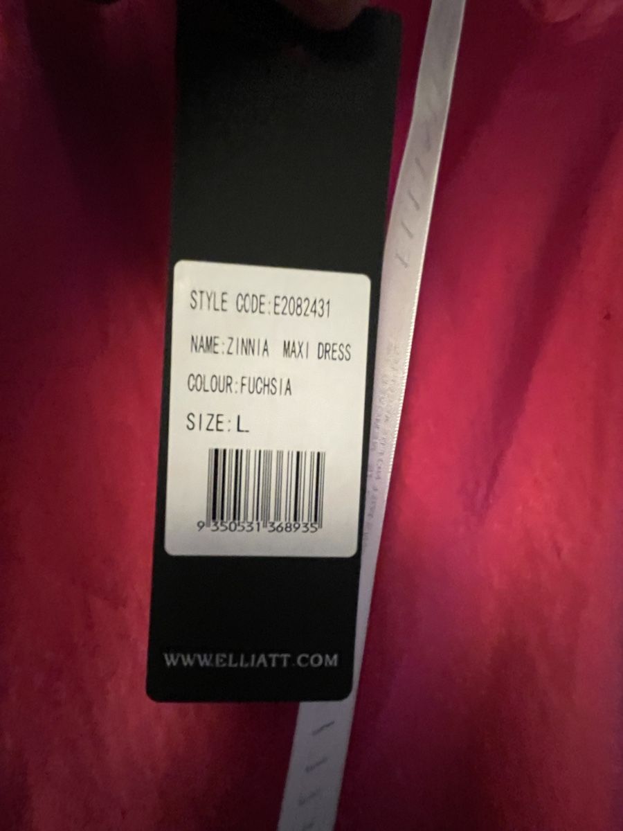 Vestiti: Pink satin halter neck maxi dress – Nuovo e nell'imballaggio originale da Rüschlikon venduto da IDOULA 3