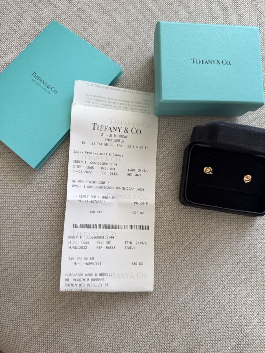 Tiffany & Co. Orecchini pendenti & Orecchini a lobo: Tiffany Earrings Open Heart – Nuovo (secondo la descrizione) da Les Acacias venduto da Janar 4