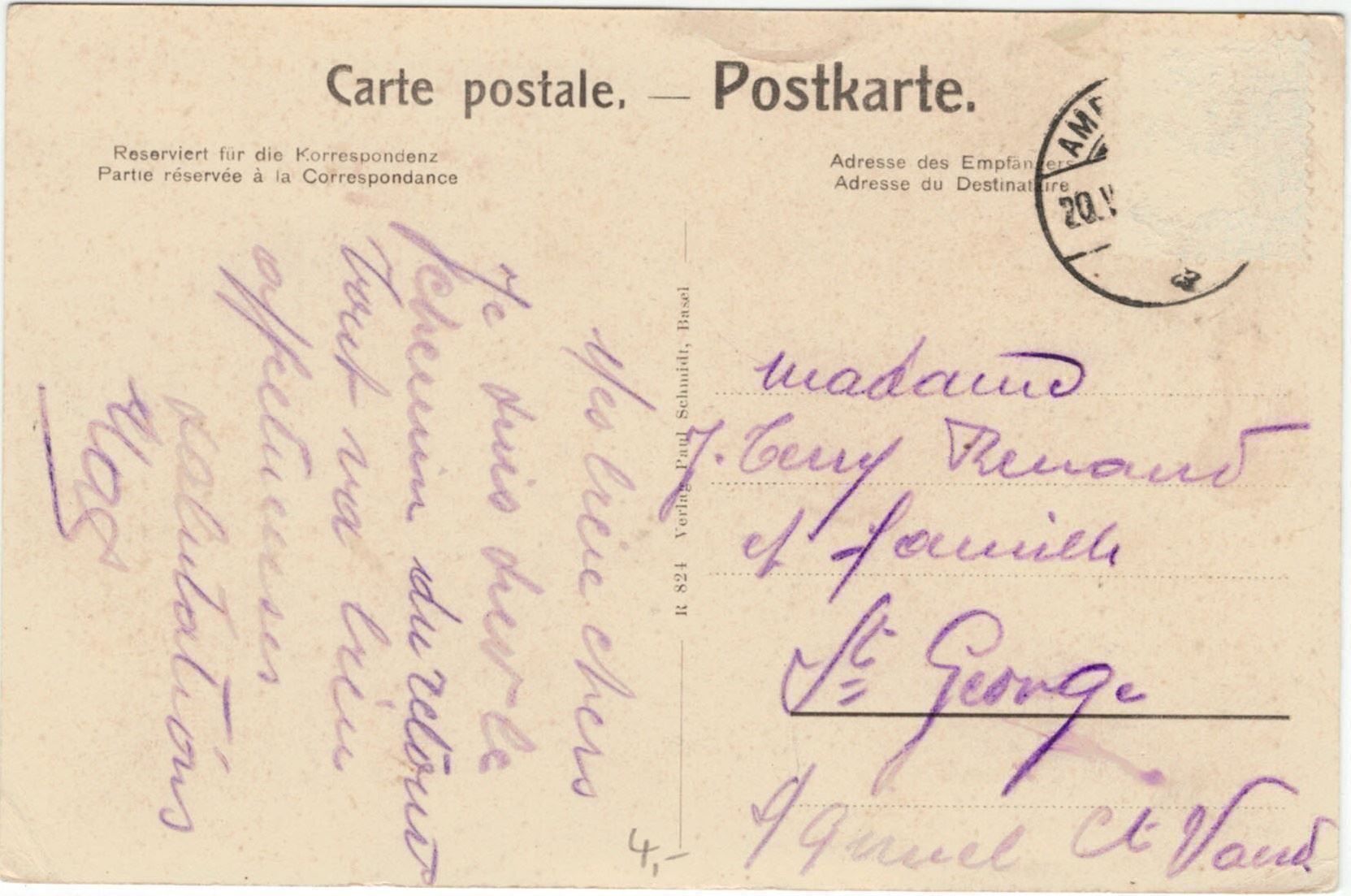 Cartes postales: GR 257 Chur Fontanedenkmal – D'occasion à Fribourg par philafri 1