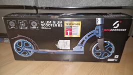 SIX DEGREES Aluminium Scooter 205 mm, blau, neu, Testsieger 