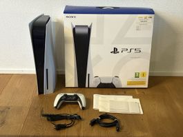 Sony PlayStation 5 Disc Edition inkl. Controller, OVP & Zub.