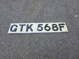 Nummernschild GTK 568F 