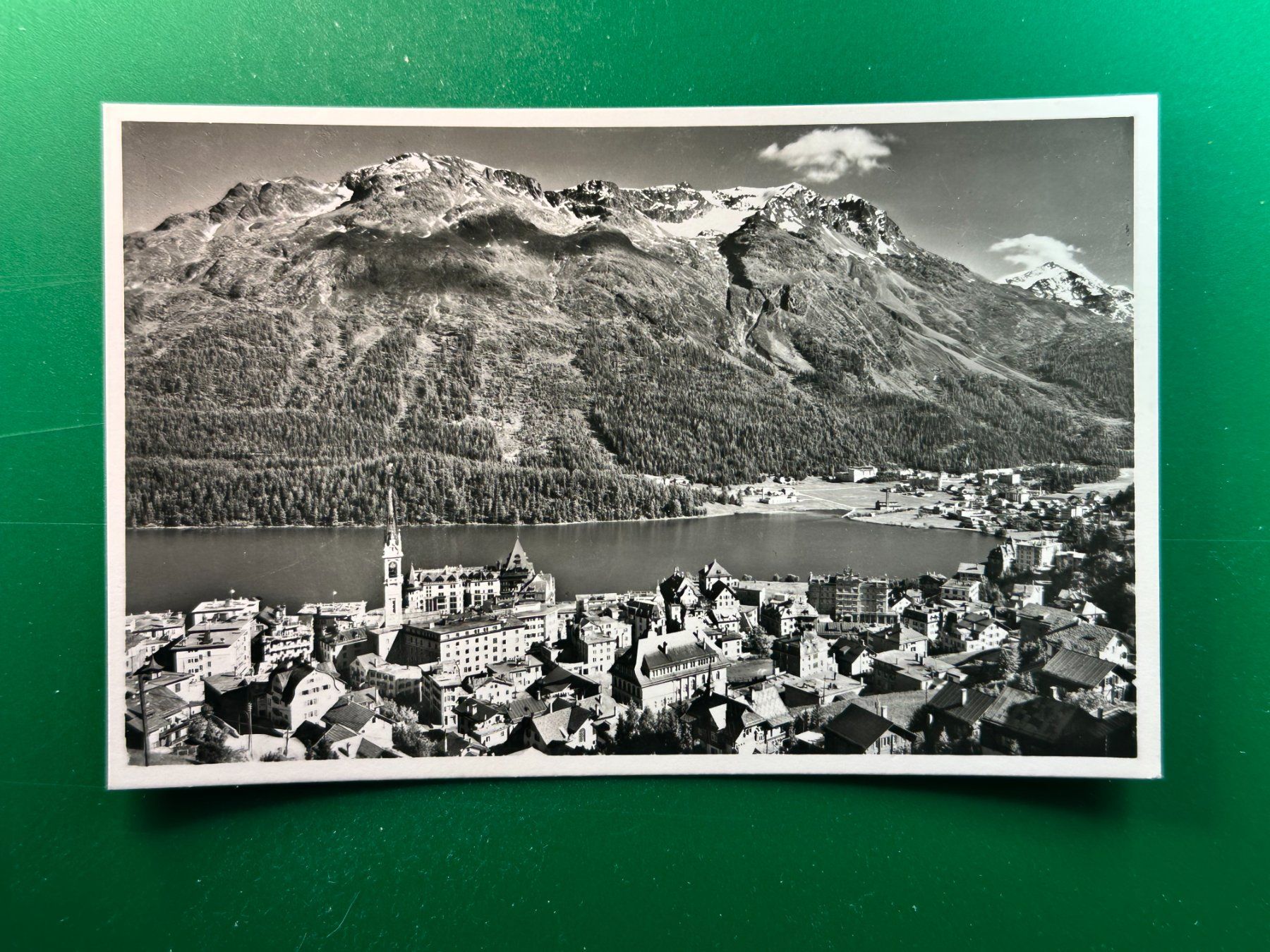 Cartoline postali: St. Moritz mit Piz Rosatsch – Usato da Steg VS venduto da danwer74