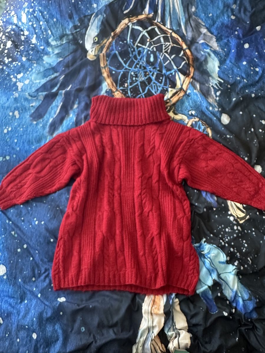 Maglioni & Felpe: Damen Rollkragenpullover rot selber gestricken – Usato da St. Gallen venduto da maivilisa 1