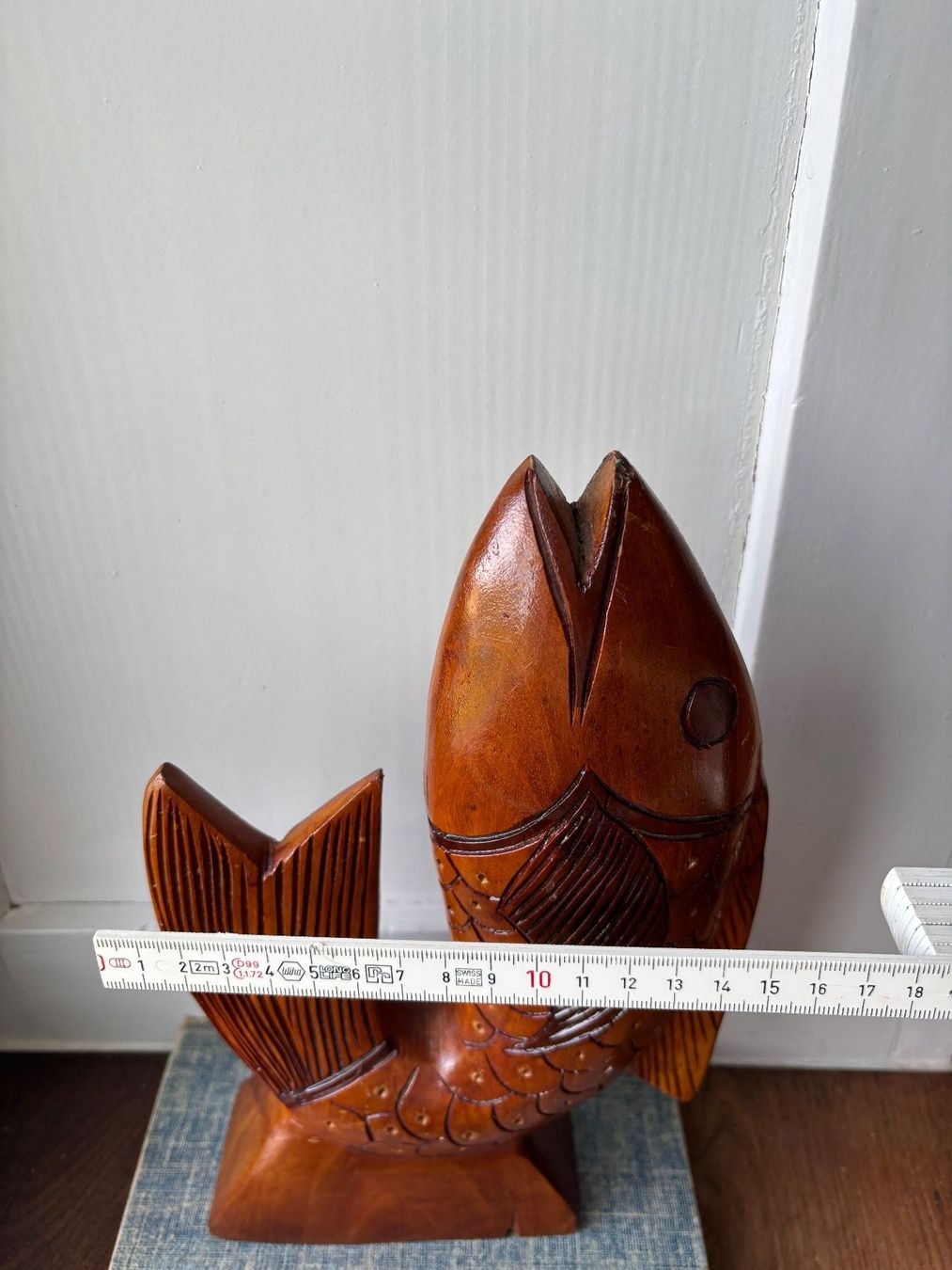 Sculture & Statue: Vintage Holzfisch Deko-Objekt, Handarbeit – Usato da Horgen venduto da uge_pd5p 3