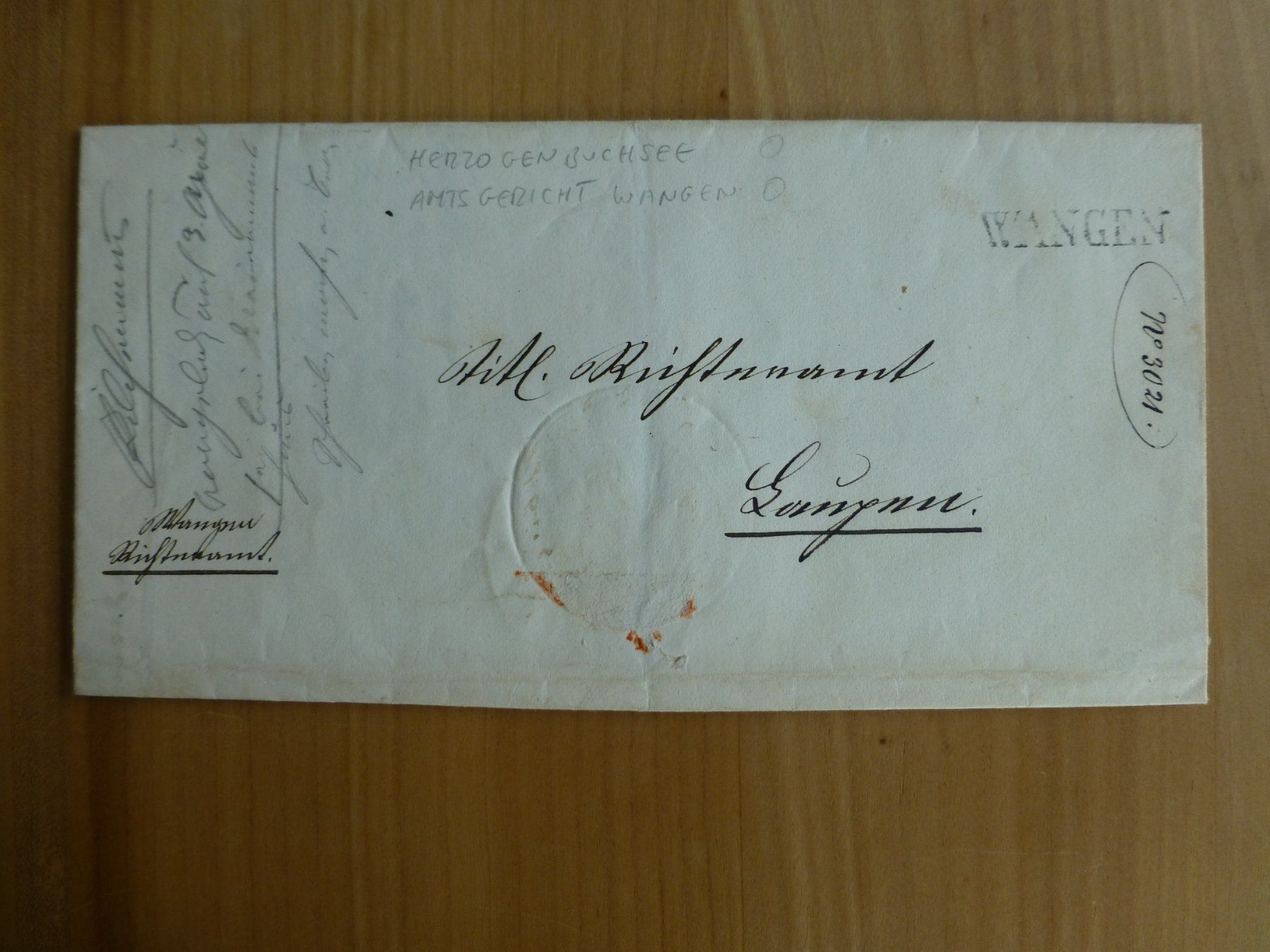 Documenti: Herzogenbuchsee/ Wangen 8.April 1843 – Usato da Bettlach venduto da 1saurer