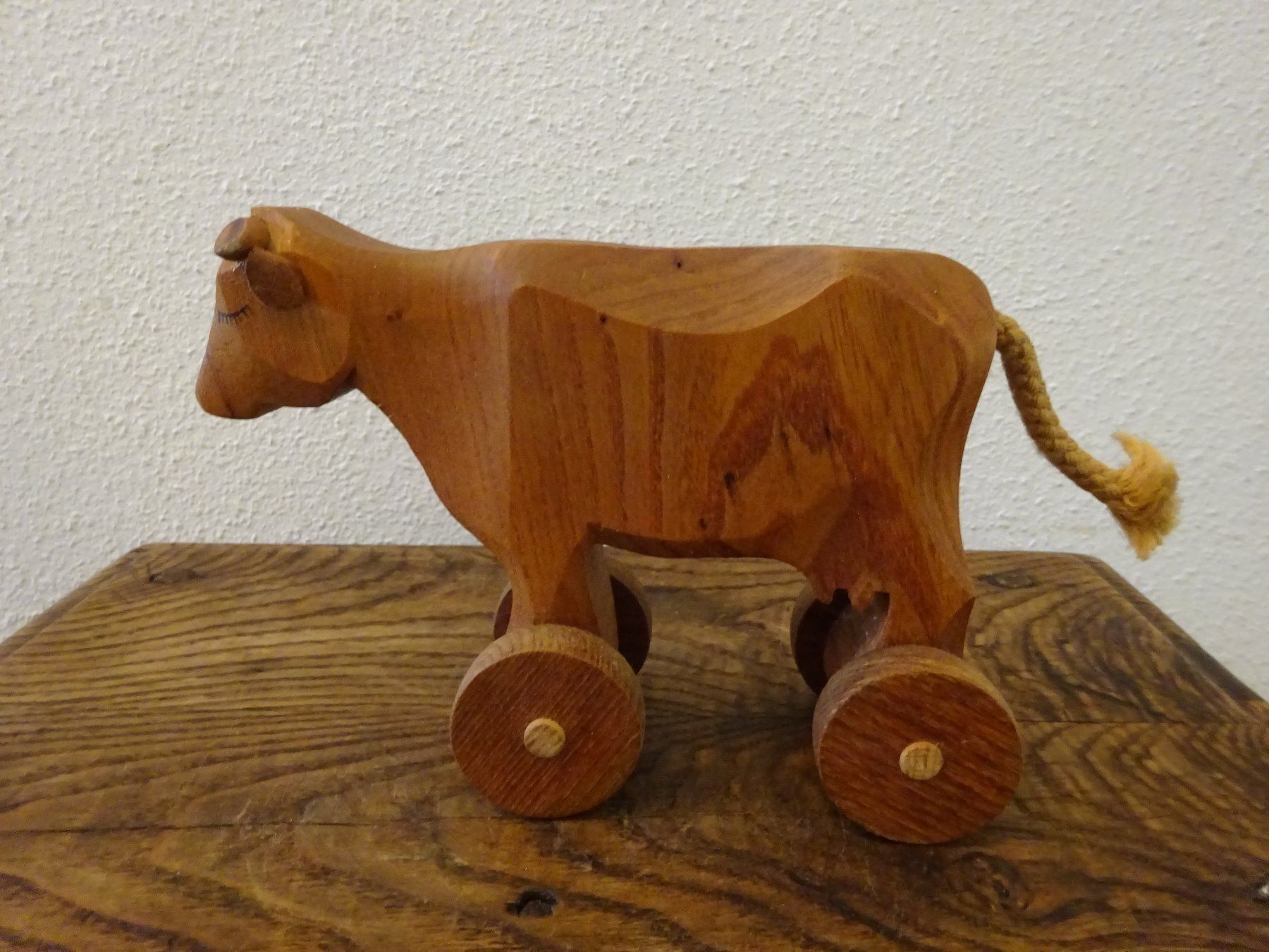 Statuette: Schlafende Kuh auf Räder – Usato da Esslingen venduto da eintagammeer 4