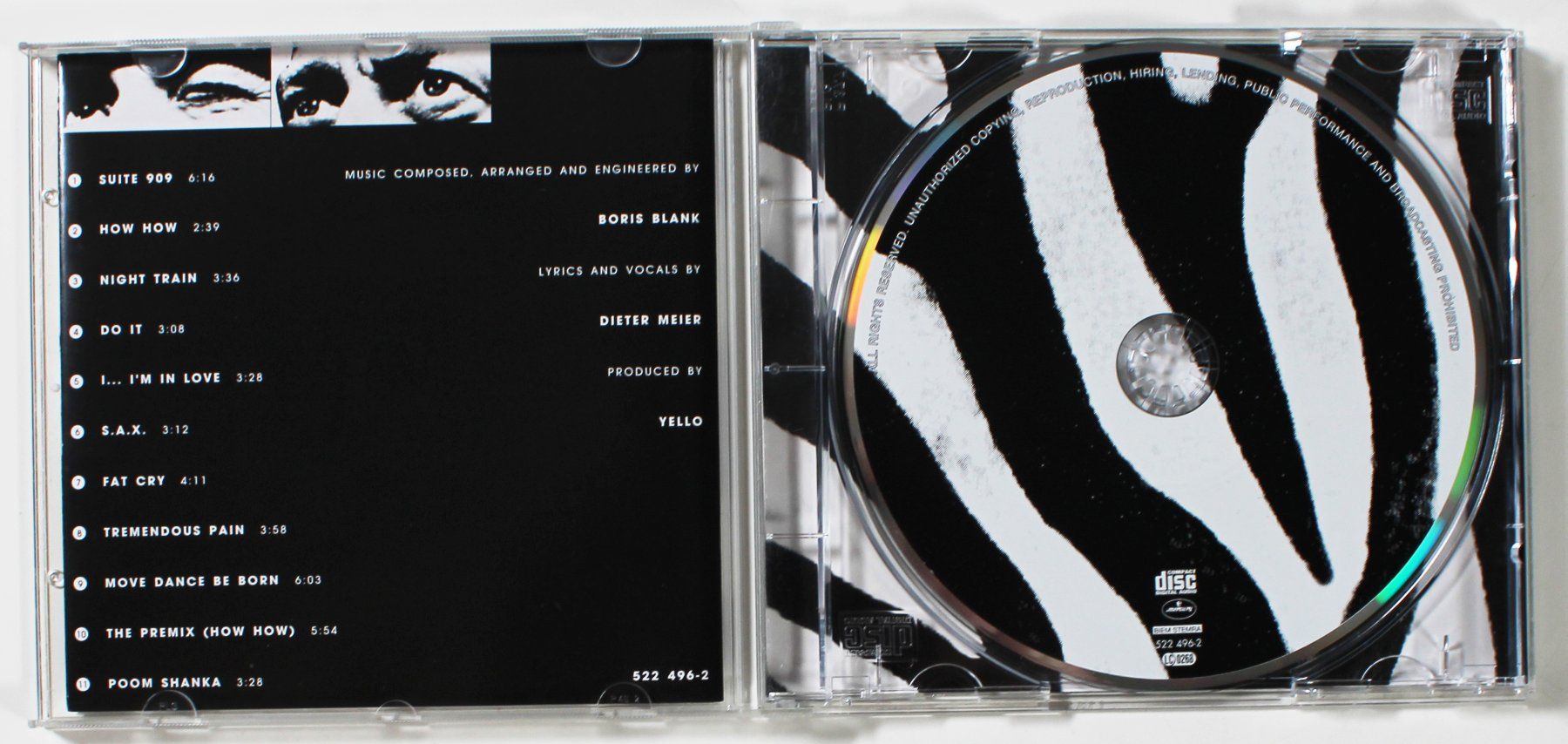 CD: CD - YELLO - ZEBRA 1994 – Usato da Brüttisellen venduto da Collector-Corner 1