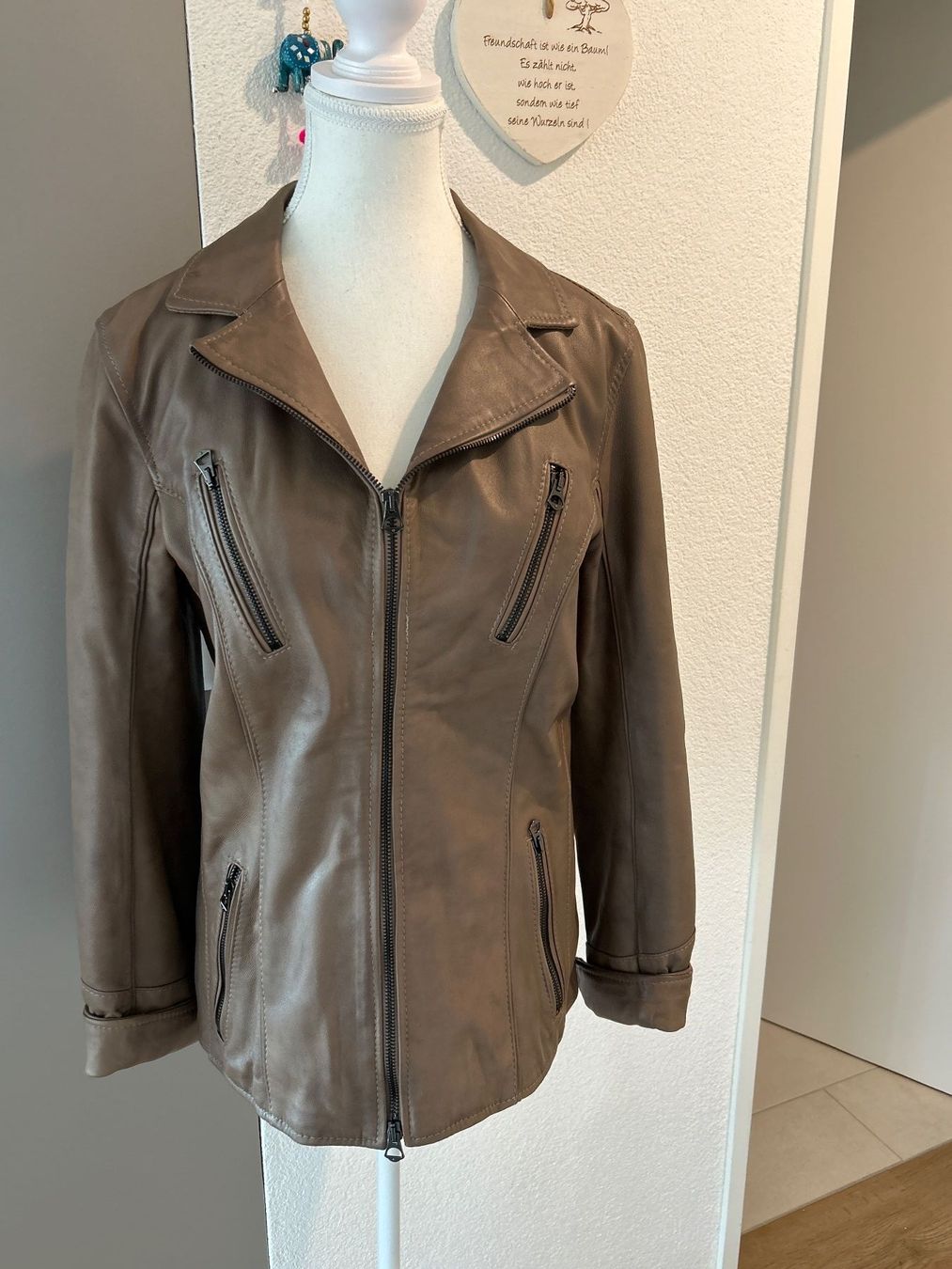Vestes: Lederjacke braun echt Leder von Vit Moda Gr. IT48 – D'occasion à Brunnen par Nala2929 1
