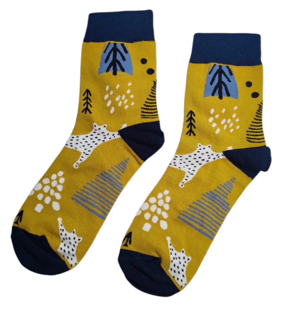 Calze: Socken Bäume / Trees / Tannenbaum – Nuovo e nell'imballaggio originale da Zürich venduto da amysmith 1