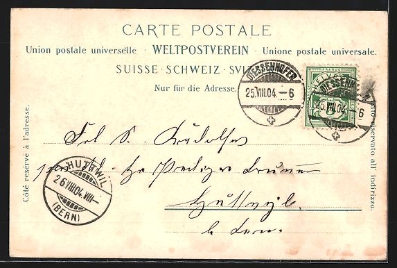 Cartoline postali: Litho Diessenhofen, Gesamtansicht der St – Usato da Berlin venduto da bartko-reher 1