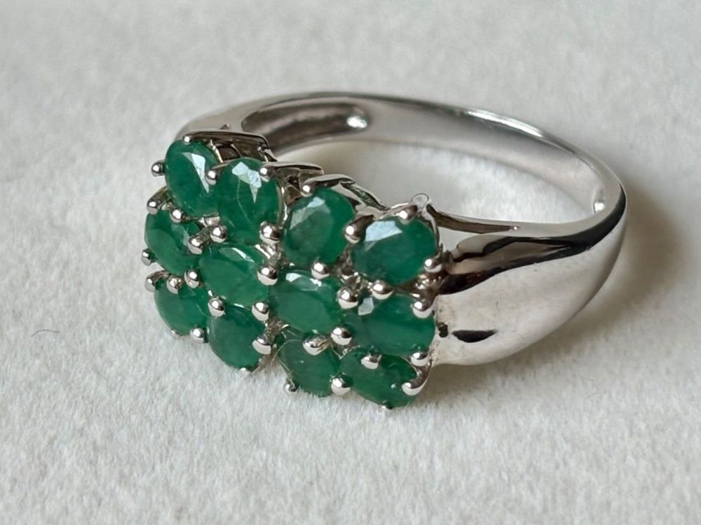 Anelli: Ring Smaragd, Silber 925, Gr. 57, NEU – Nuovo (secondo la descrizione) da Brugg AG venduto da lau_9rvy 1