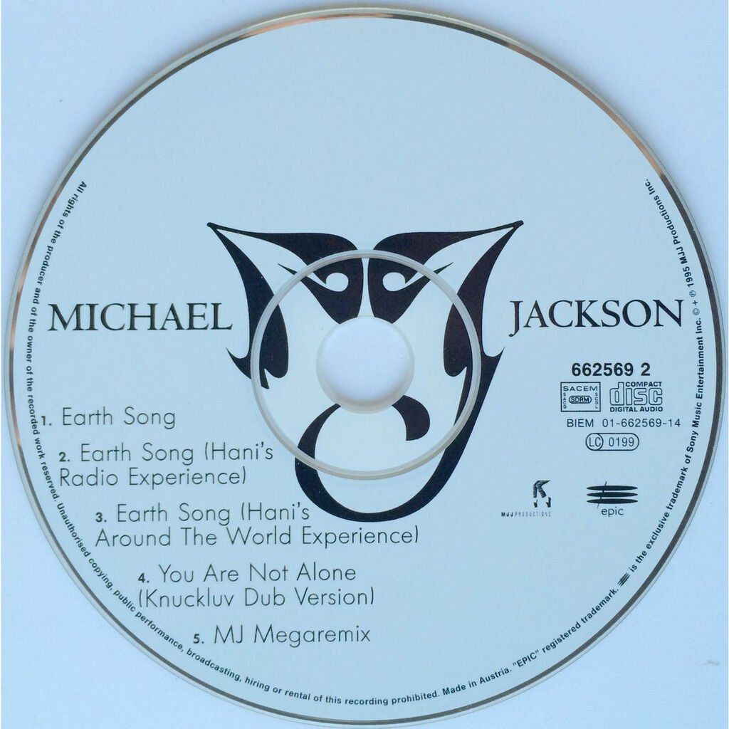 CD: MICHAEL JACKSON - EARTH SONG – Usato da Bottens venduto da hotter-than-hell 2