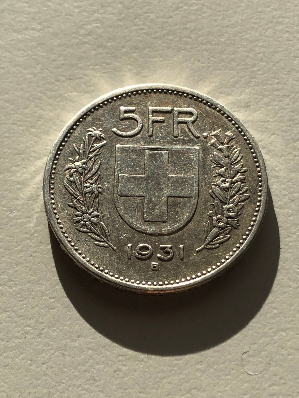 Toutes les monnaies: 5 Fr. 1931 – D'occasion à Schötz par Odpa