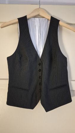 Nadelstreifen Gilet/ Weste/ Anzug
