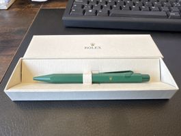 Stylo ROLEX vert avec coffret, Caran D’Ache