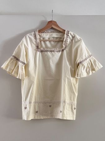 Bluse für Oktoberfeste, Herbstfeste (One Size, Unikat)