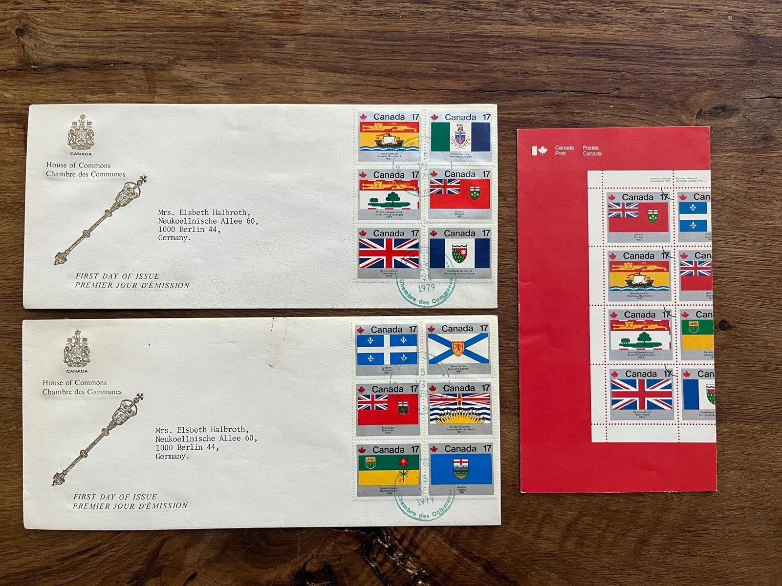 Alle Briefmarken: Kanada Briefmarken Ersttagsbriefe 1979 – Gebraucht aus Schlieren von mki_xfh9 1