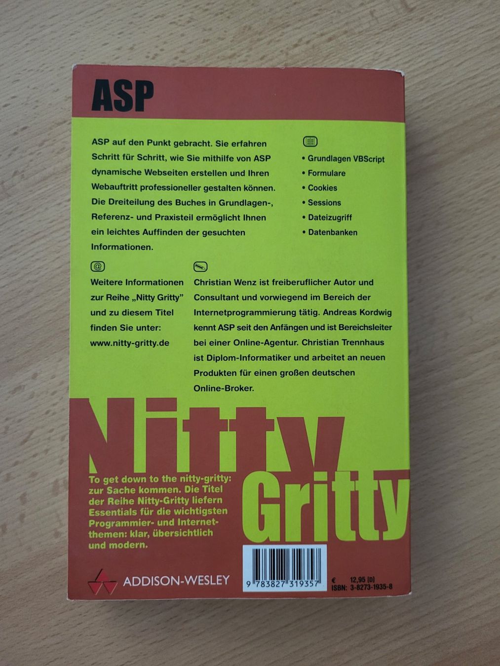 Bücher: ASP Nitty Gritty Addison-Wesley Buch – Gebraucht aus Waltenschwil von creativeline 1