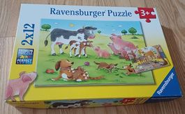 Ravensburger Puzzle Set Glückliche Tierfamilien - Kinder 3+