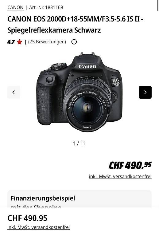 Canon Kamera: Canon EOS 200D – Gebraucht aus Dietikon von Samiravanessa 4